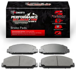 Chevrolet LCF 4500XD Brake Pads - Front + Rear - R1 Concepts - Performance Off-Road/Tow - `17-`24